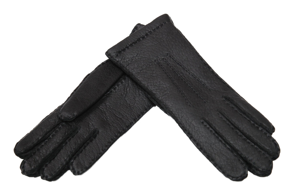 メローラ レディース手袋◇ペッカリー◇ブラック/NERO《カシミア