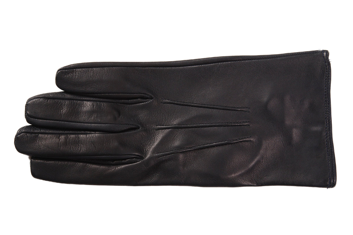 メローラ メンズ手袋◇ナパレザー◇ネイビー/BLUE《ノーライニング