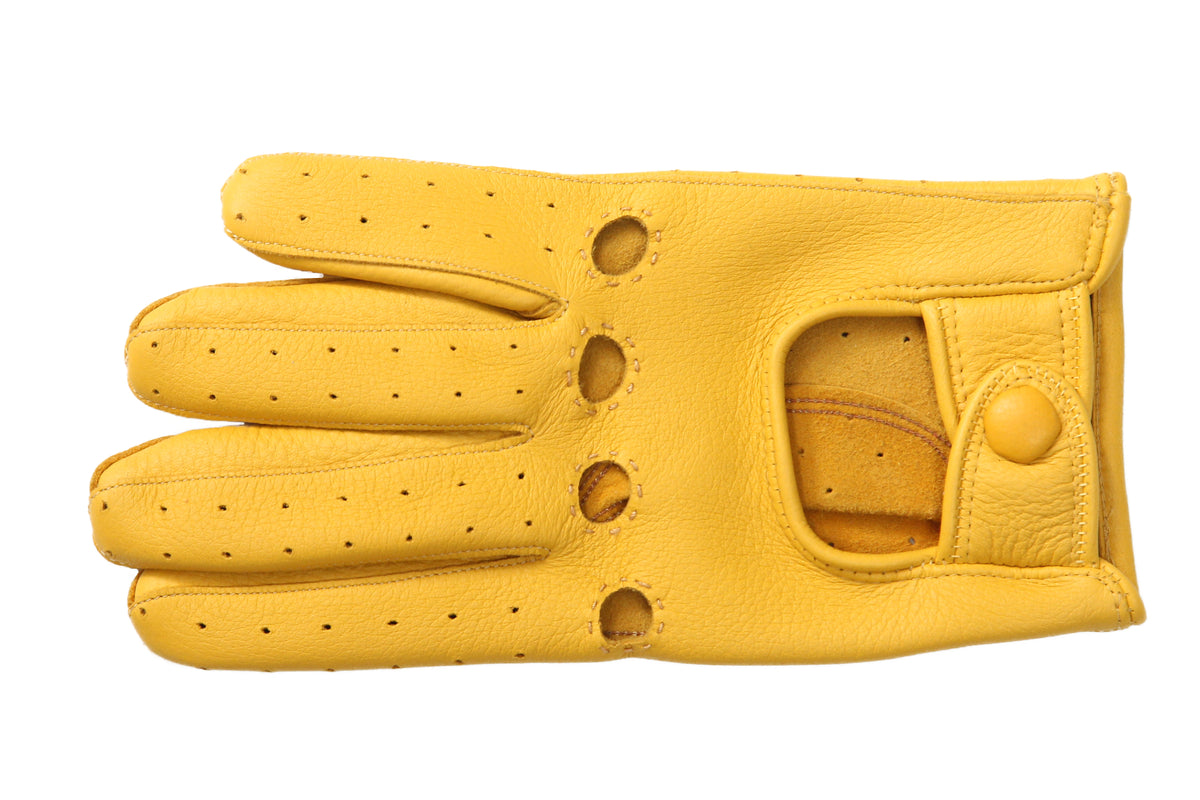 メローラ ディア渋黄色 ドライビンググローブ フェラーリ別注元 MEROLA メローラ ディア渋黄色 指貫ドライビンググローブ フェラーリ別注元