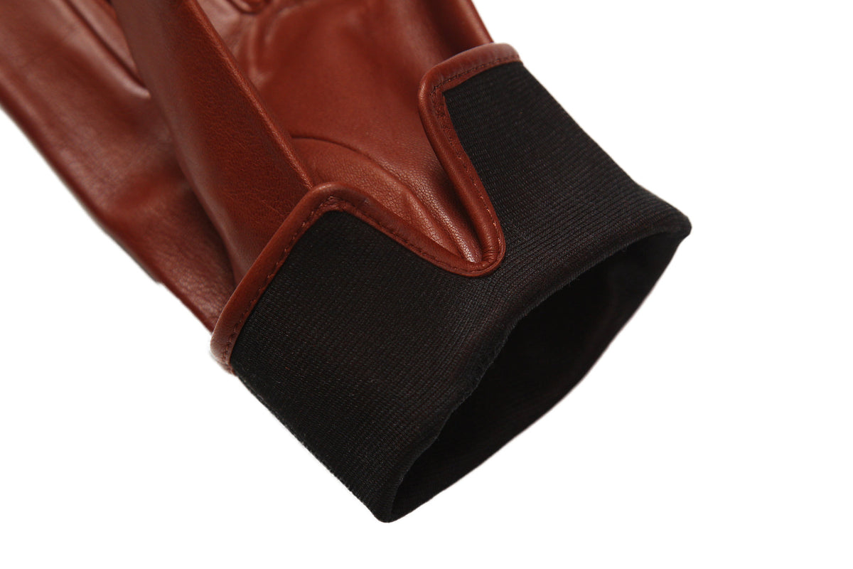 メローラ メンズ手袋◇ナパレザー◇ブラウン/TAN《シルク》 – Condotti
