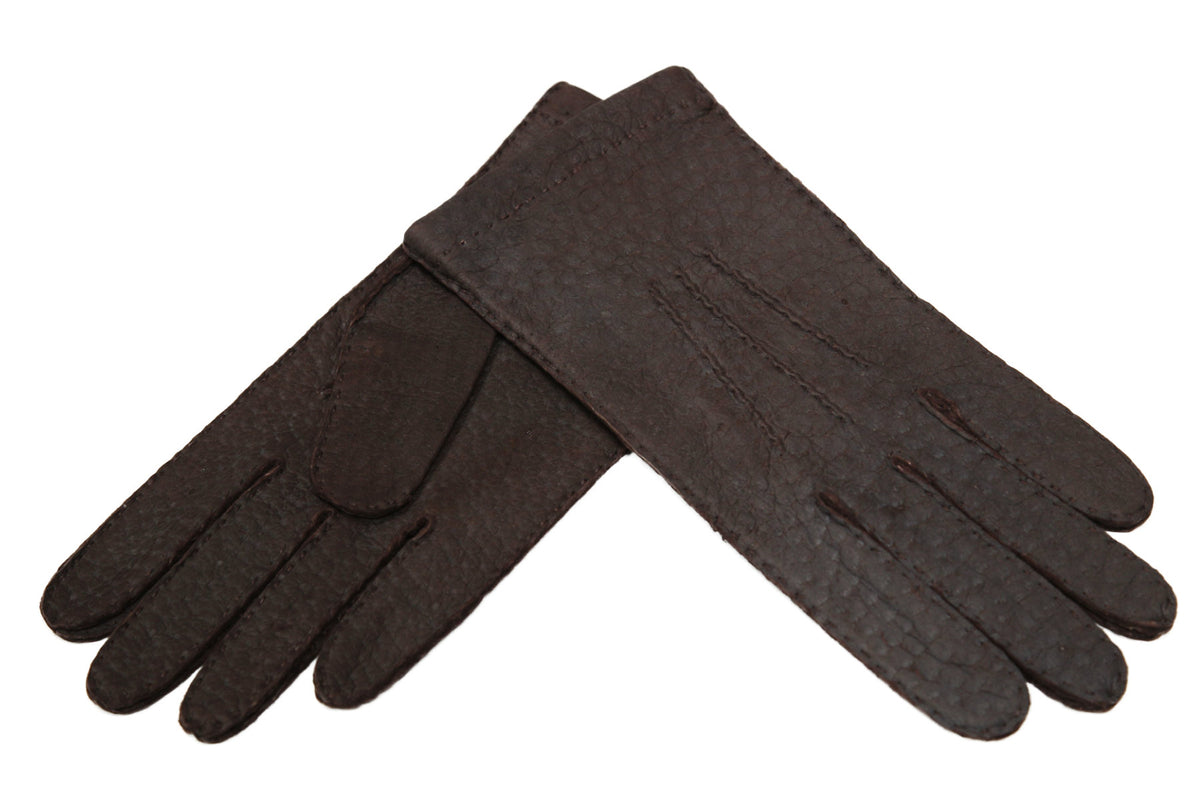 メローラ手袋　ペッカリー メローラ メンズ手袋◇ペッカリー◇ダークブラウン/MORO《ノー