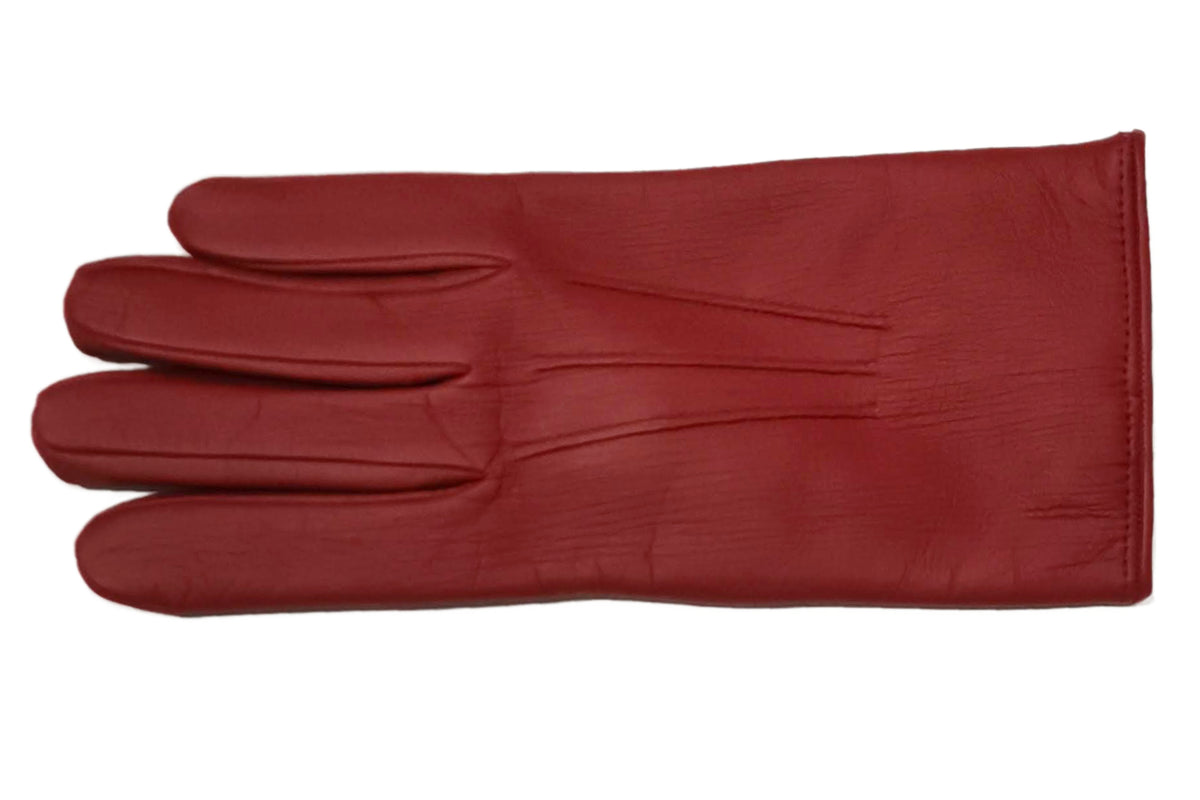 メローラ メンズ手袋◇ナパレザー◇ダークレッド/DK RED《タッチ
