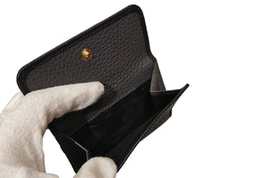 チェレリーニ　三つ折りミニ財布　ALCE NERO / ブラック × グレー