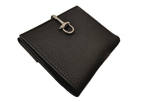 チェレリーニ　二つ折り財布(金具シルバー)　ALCE NERO/ブラック