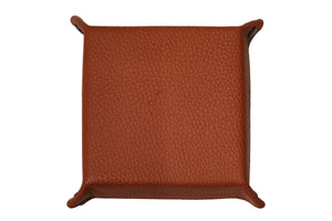 チェレリーニ　スクエアレザートレー　(正方形)　ALCE TERRACOTTA/ブラウン