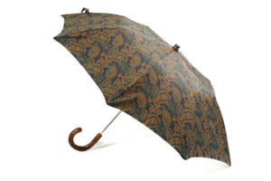 マリアフランチェスコ ◆ 折りたたみ傘 ◆ グリーン×ペイズリー 《SHINY MAPLE》