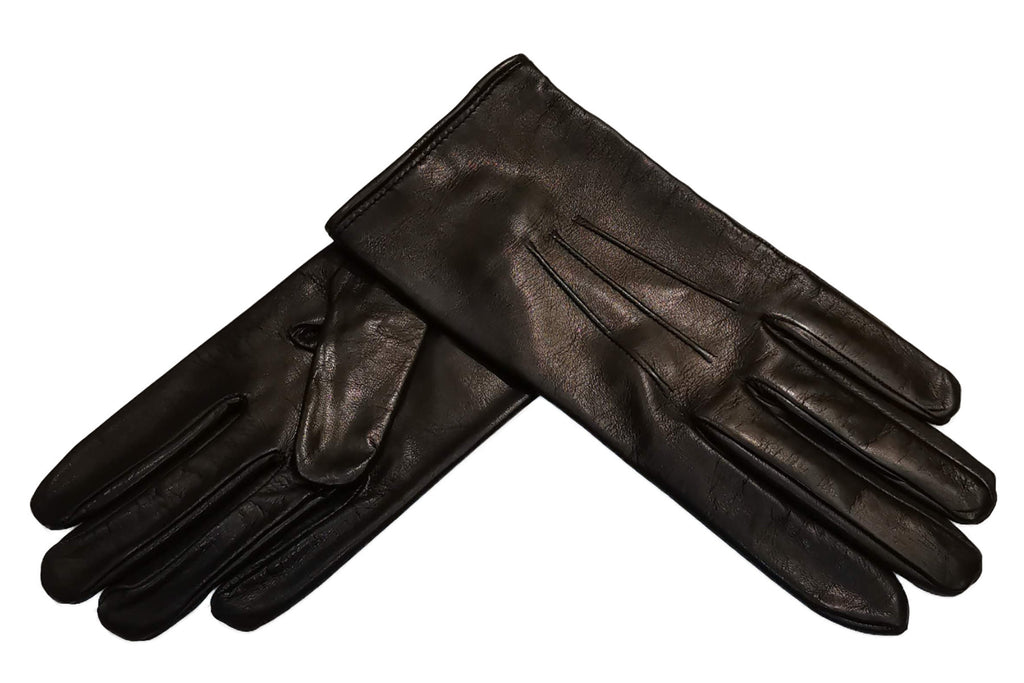 メローラ メンズ手袋◆ナパレザー◆ブラック/NERO《シルク》