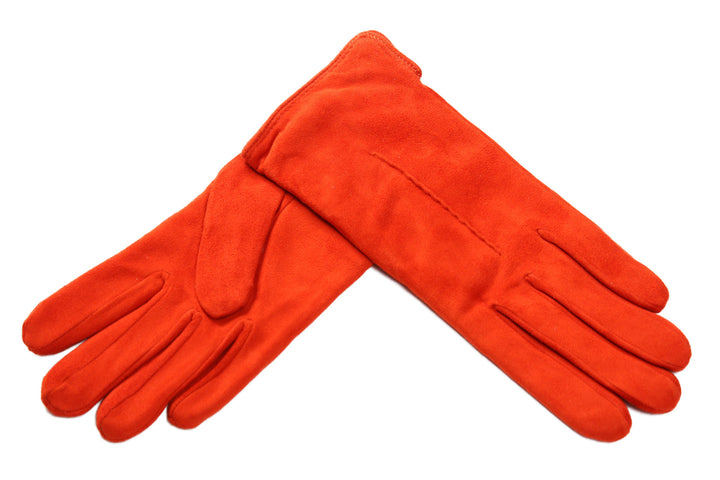 メローラ レディース手袋◇スウェード◇オレンジ/ARANCIO《カシミア