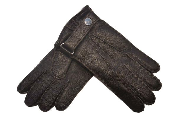 今季 メローラ ディア焦茶 カシミア黒 革手袋 グローブ MEROLA メンズ