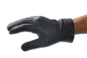 メローラ メンズ手袋◆ディアスキン◆ブラック/NERO《カシミア》