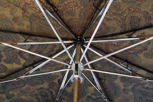 マリアフランチェスコ ◆ 折りたたみ傘 ◆ グリーン×ペイズリー 《SHINY MAPLE》