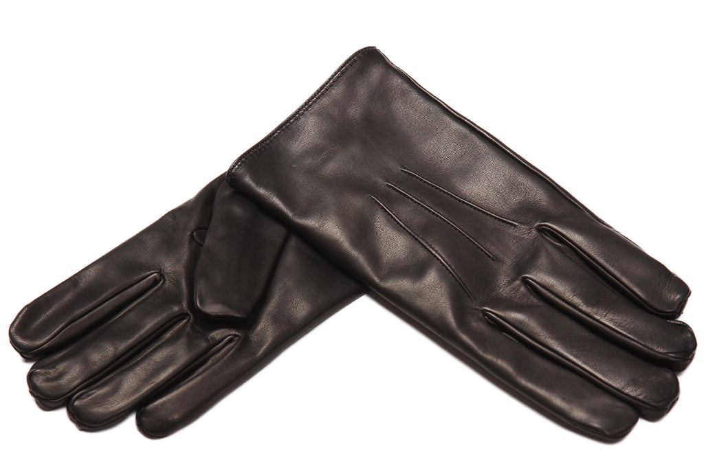 メローラ メンズ手袋◆ナパレザー◆ブラック/NERO《カシミア》