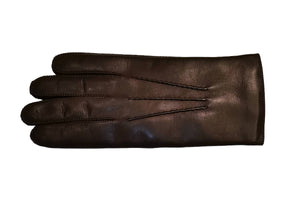 メローラ メンズ手袋◆ナパレザー SPECIAL SEWING ◆ダークブラウン/MORO《カシミア》