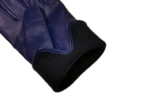 メローラ メンズ手袋◆ナパレザー◆ロイヤルブルー/ROYAL BLUE《カシミア》