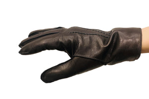 メローラ メンズ手袋◆ナパレザー SPECIAL SEWING ◆ ブラック/NERO《カシミア》