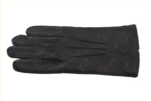 メローラ メンズ手袋◆ペッカリー◆ブラック/NERO《ノーライニング》