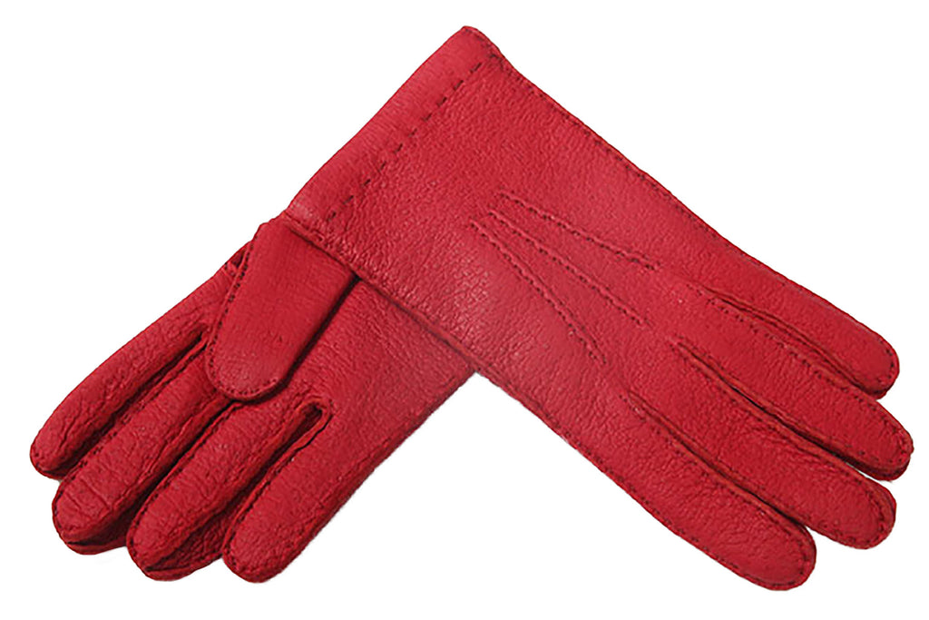 メローラ メンズ手袋◆ペッカリー◆レッド/ RED《カシミア》【サイズXS・S】