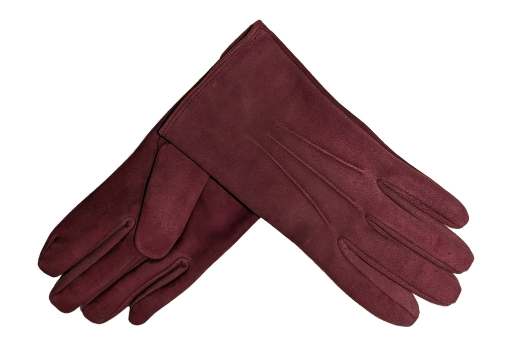 メローラ メンズ手袋 ◆スウェード◆ボルドー/BORDEAUX《カシミア》