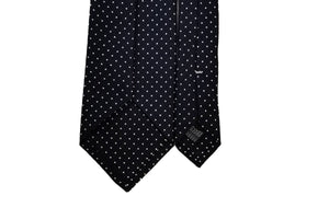 メローラ MEROLA SERIES ネクタイ ◆ ネイビー×ピンドット(ホワイト)《50オンス》