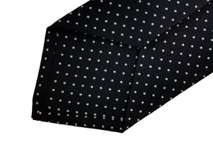 メローラ MEROLA SERIES ネクタイ ◆ ネイビー×ピンドット(ホワイト)《50オンス》