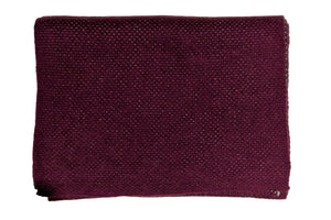 Opus マフラー ◆ ダブルフェイス ◆ ボルドー × ヘリンボーン《カシミヤ》