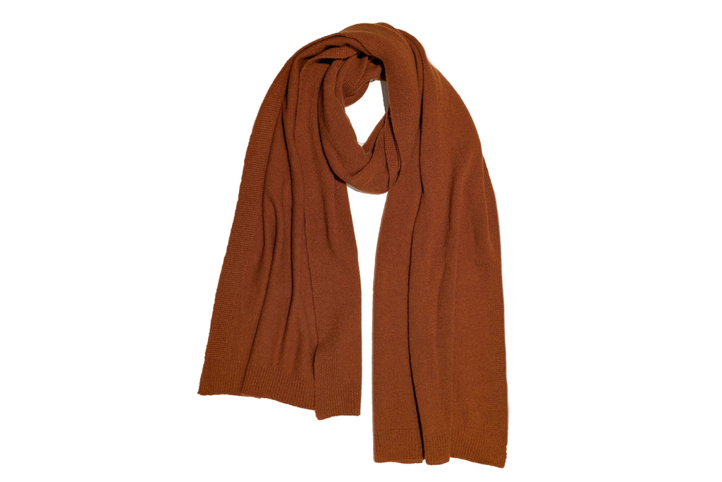 Opus マフラー ◆ 無地 ◆ オレンジ《カシミヤ》