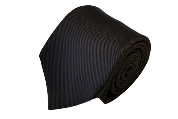 メローラ MILANO SERIES ネクタイ ◇ ブラック×ソリッド《セッテピエゲ