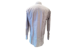 イルポルトーネ ドレスシャツ ◆ブルー×ストライプ / FIRST MODEL◆ ブロード素材（120番手)《レギュラーフィット》【 サイズ38(S) 】