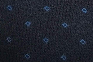 メローラ BLUE LABEL ネクタイ ◇ カシミア ◇ ネイビー×ダイヤ柄 (ライトブルー)