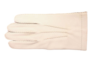 メローラ メンズ手袋◆ディアスキン◆ クリーム/CREAM《ノーライニング》