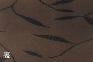 マリアフランチェスコ 折りたたみ傘 (ダークブラウン木の葉模様×裏地ベージュ) MAPLE
