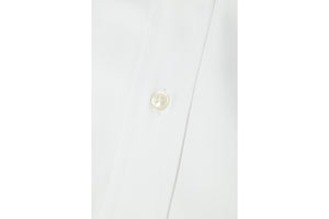 イルポルトーネ ドレスシャツ ◆ホワイト / FIRST MODEL ◆ ツイル素材（80番手）《レギュラーフィット》【 サイズ38(S) 】
