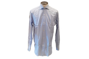 イルポルトーネ ドレスシャツ ◆ ライトブルー  / FIRST MODEL ◆ ツイル素材（100番手）《レギュラーフィット》【 サイズ38(S) 】