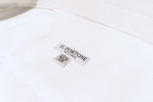 イルポルトーネ ドレスシャツ ◆ ホワイト / FIRST MODEL ◆ オックスフォード素材《レギュラーフィット》【 サイズ39(M) 】