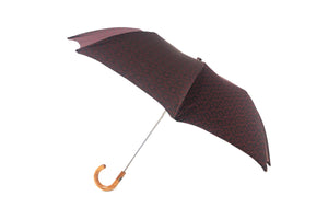 マリアフランチェスコ ◆ 折りたたみ傘 ◆ ダークネイビー×裏地ダークレッド (花模様) 《MAPLE》