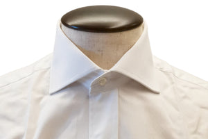 イルポルトーネ -First Model-／ Angera Oxford (#100)  ホワイト ドレスシャツ レギュラーフィット【 サイズ41(L) 】