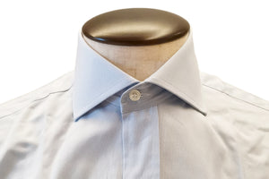 イルポルトーネ ドレスシャツ ◆ ライトブルー / FIRST MODEL ◆ パナマ織り（100/70番手）《レギュラーフィット》【 サイズ37(XS) 】