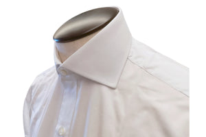 イルポルトーネ ドレスシャツ ◆ホワイト / FIRST MODEL◆ ピケ素材（80番手)《レギュラーフィット》【 サイズ37(XS) 】