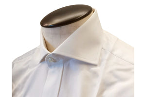 イルポルトーネ -First Model-／ Stresa Baveno (#120)  ホワイト ドレスシャツ レギュラーフィット【 サイズ39(M) 】