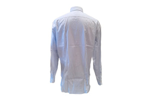 イルポルトーネ ドレスシャツ ◆ ブルー×ストライプ / FIRST MODEL ◆ ブロード素材（100番手）《レギュラーフィット》【 サイズ38(S) 】