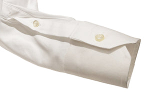 イルポルトーネ ドレスシャツ ◆ホワイト◆ 格子織り（100番手）《レギュラーフィット》【サイズ38(S)】