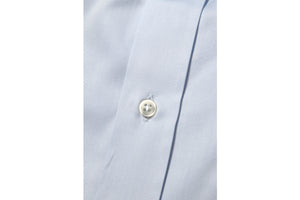 イルポルトーネ ドレスシャツ ◆ ライトブルー ◆ ツイール素材（100/70番手）《スリムフィット》【 サイズ37(XS) 】